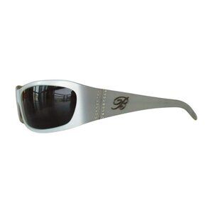Blumarine White Sunglasses with Black Lenses